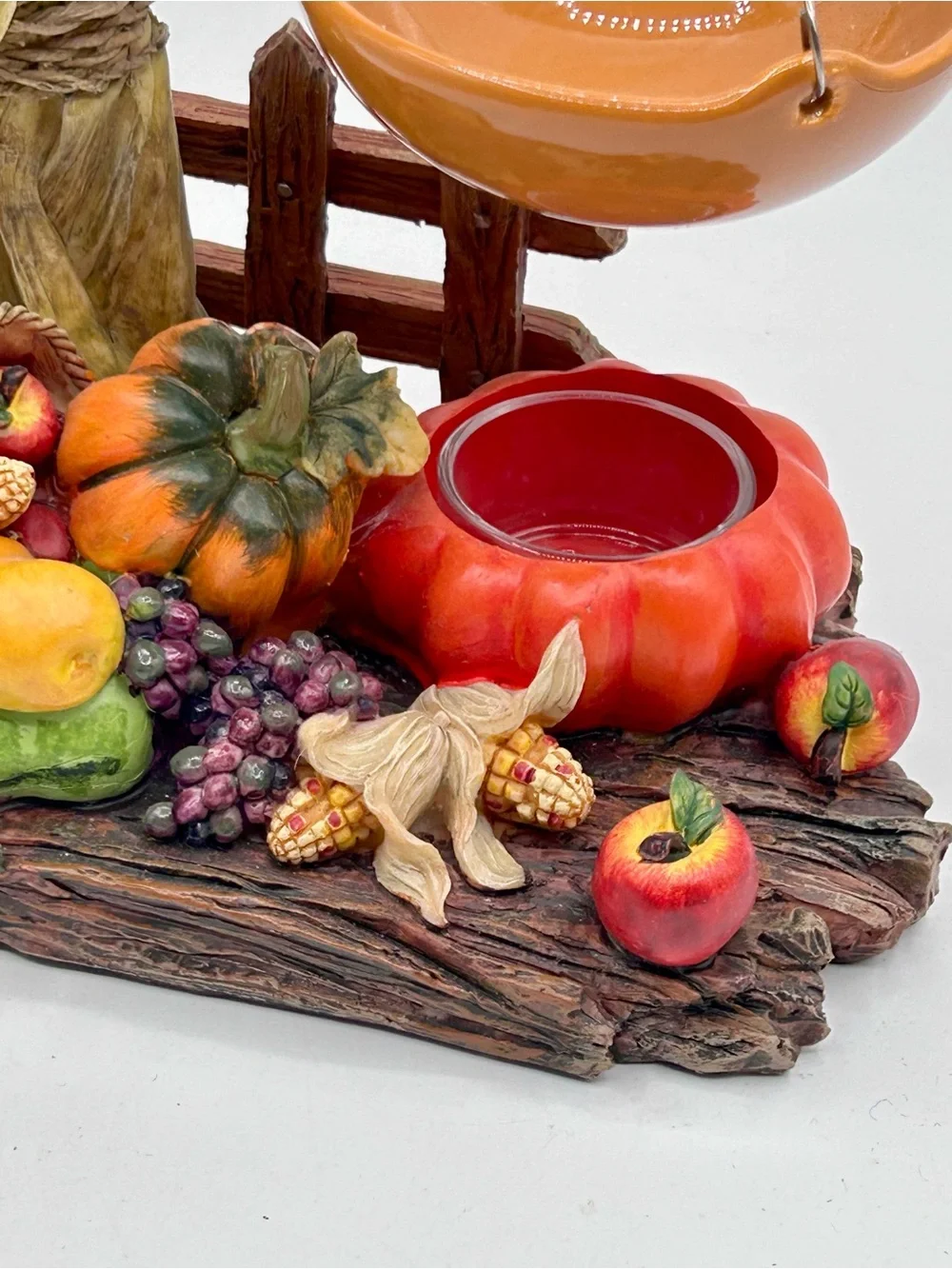 Yankee Candle Wax Warmer Corn Stalk & Cornucopia Autumn Harvest Pumpkin 8